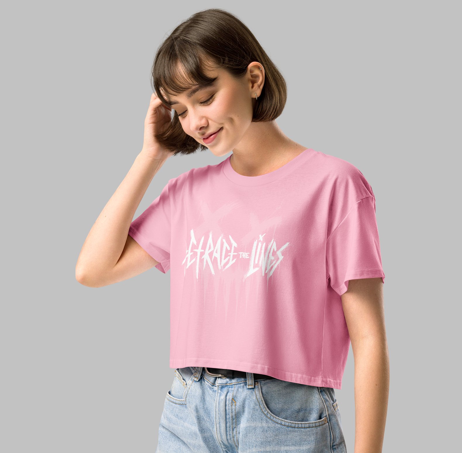 Crop Top Pink Smiley